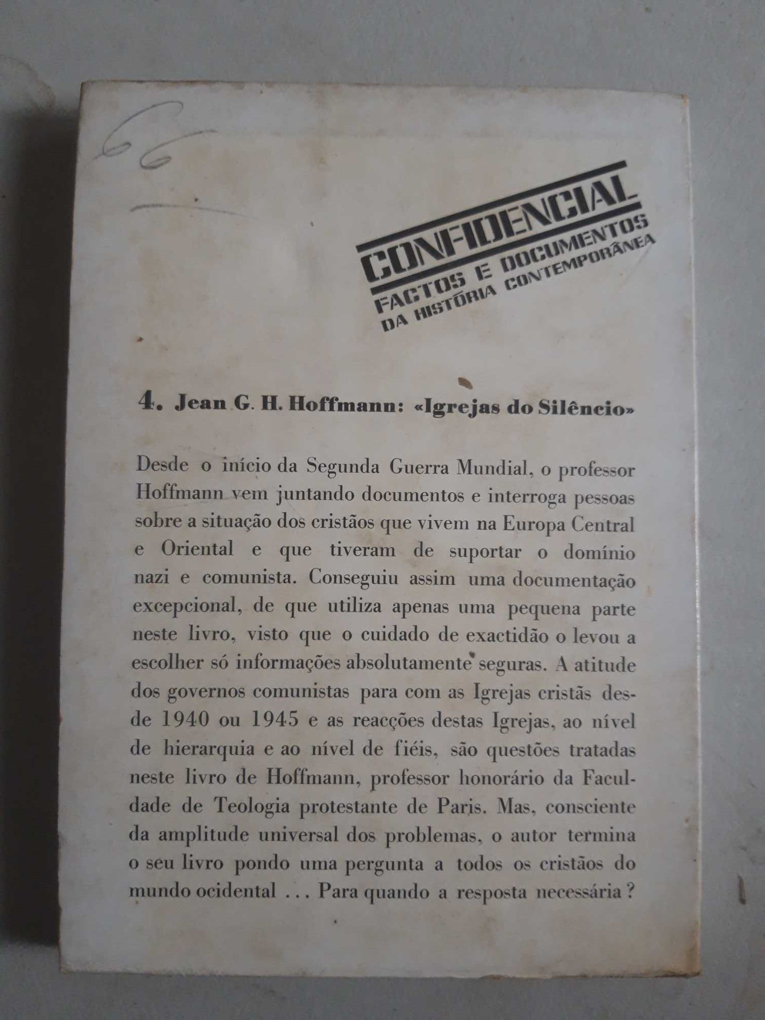 Livro PA-6 - Jean G. H. Hoffmann - Igrejas do Silêncio
