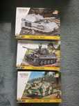 Zestaw czołgów Cobi Tygrys 2538 / Hetzer 2558 / Maus 2559