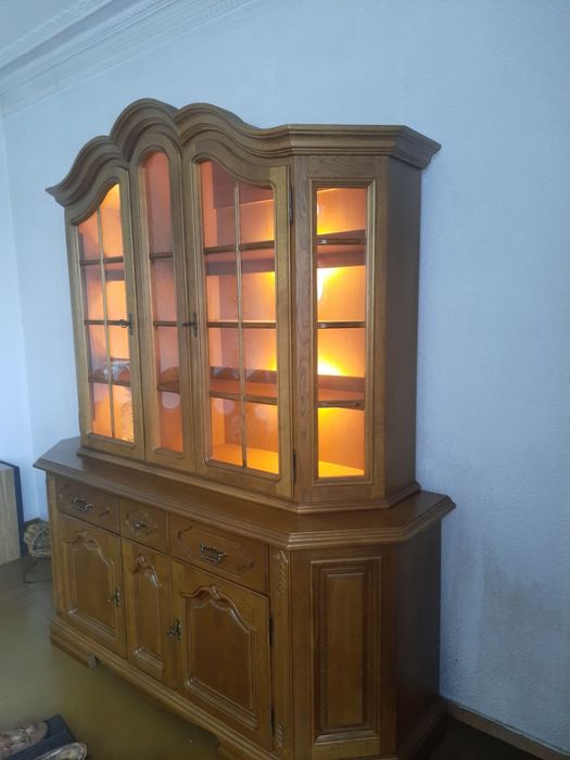 Witryna, komoda dębowa, Swarzędz