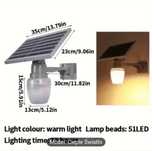 Lampa LED latarnia uliczna solarna zewnętrzna