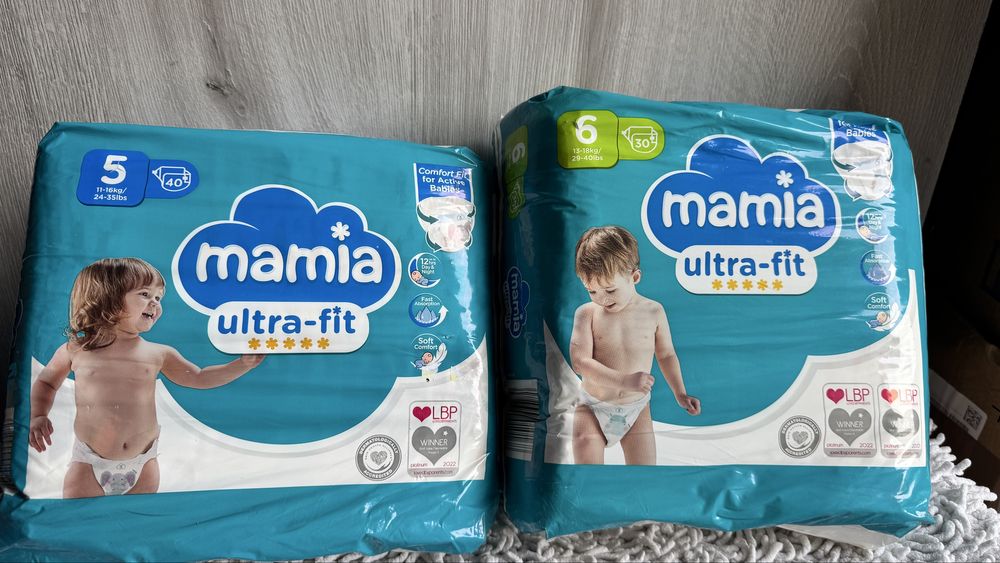 Pampersy Mamia Ultra-Fit 5/6