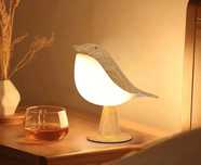 Lampka LED Art Deco bezprzewodowa dotykowa ozdoba w kształcie ptaka