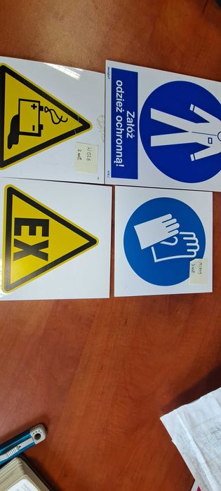 Tabliczki piktogramy BHP i inne informacyjne