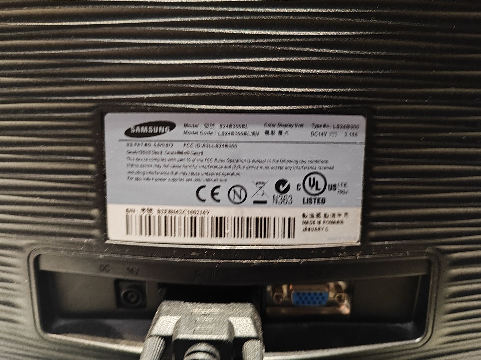 Monitor Samsung 24 FHD LS24B300BL