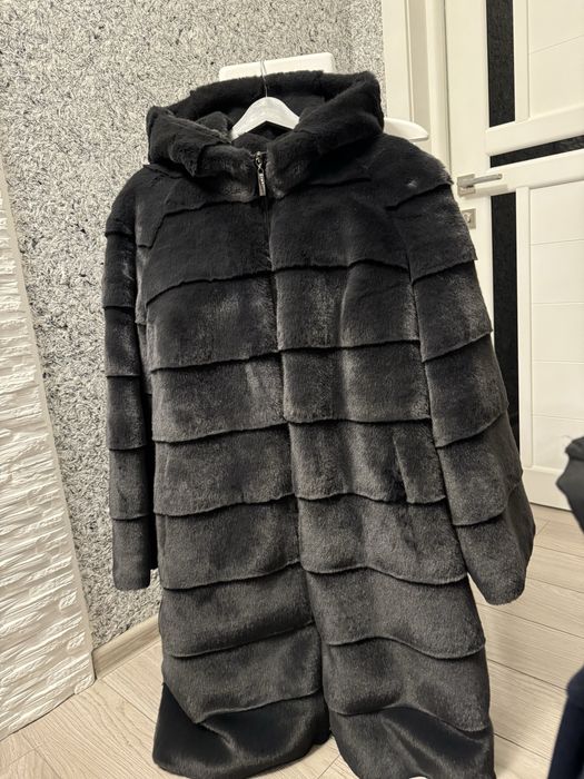 Шуба искусственный полированый мех