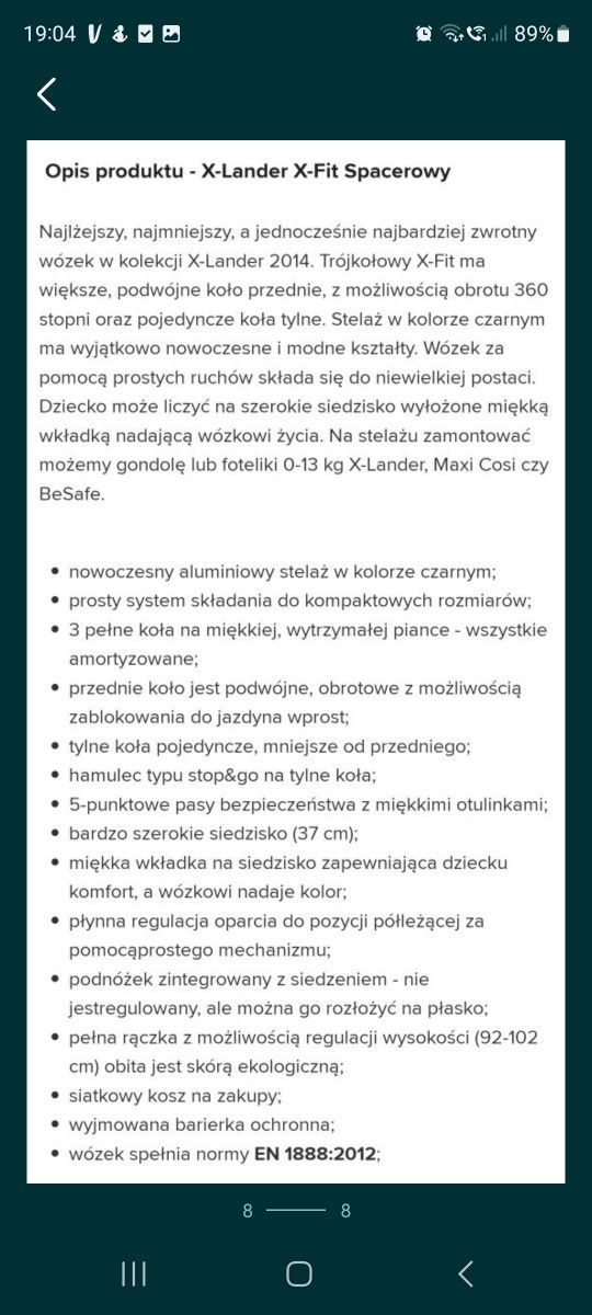 Wozek spacerowy Xlander