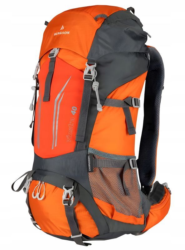 Oddychający Markowy Plecak Trekkingowy Bergson Vinstra 40l | Pomarańcz
