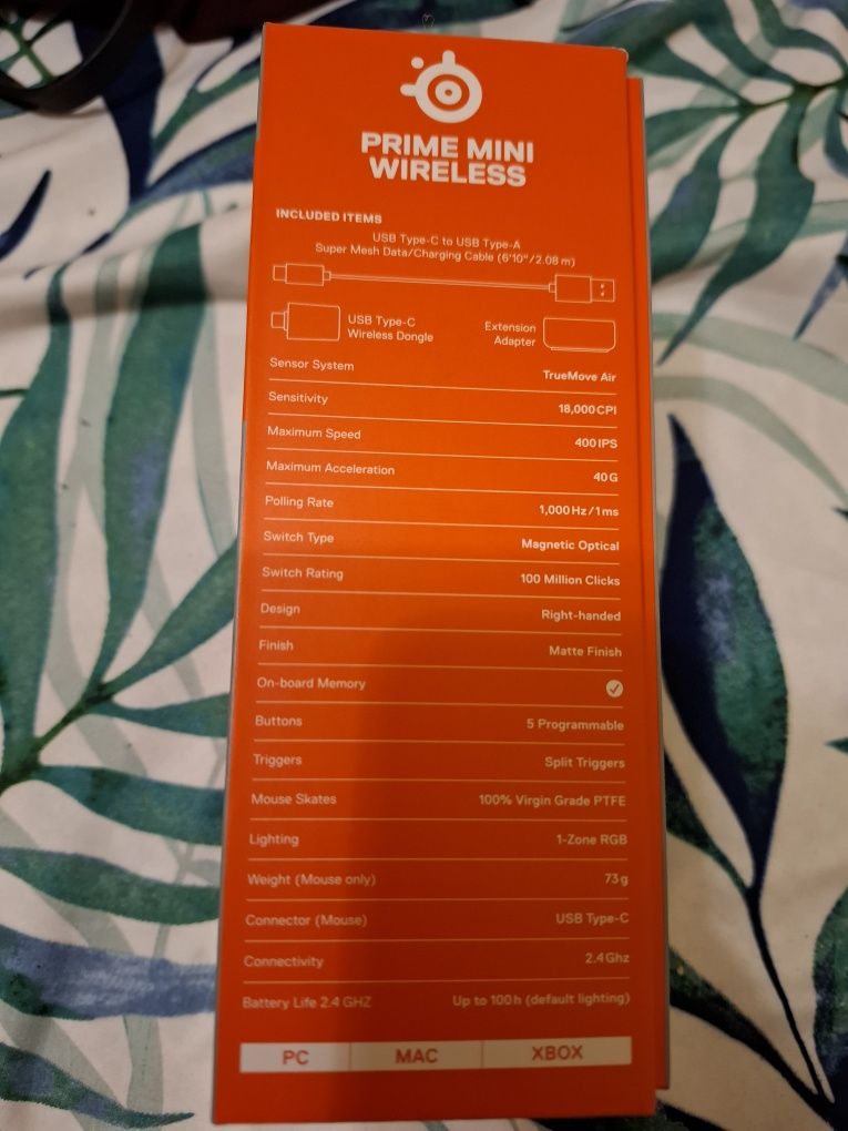 Mysz gamingowa steelseries prime mini wireless