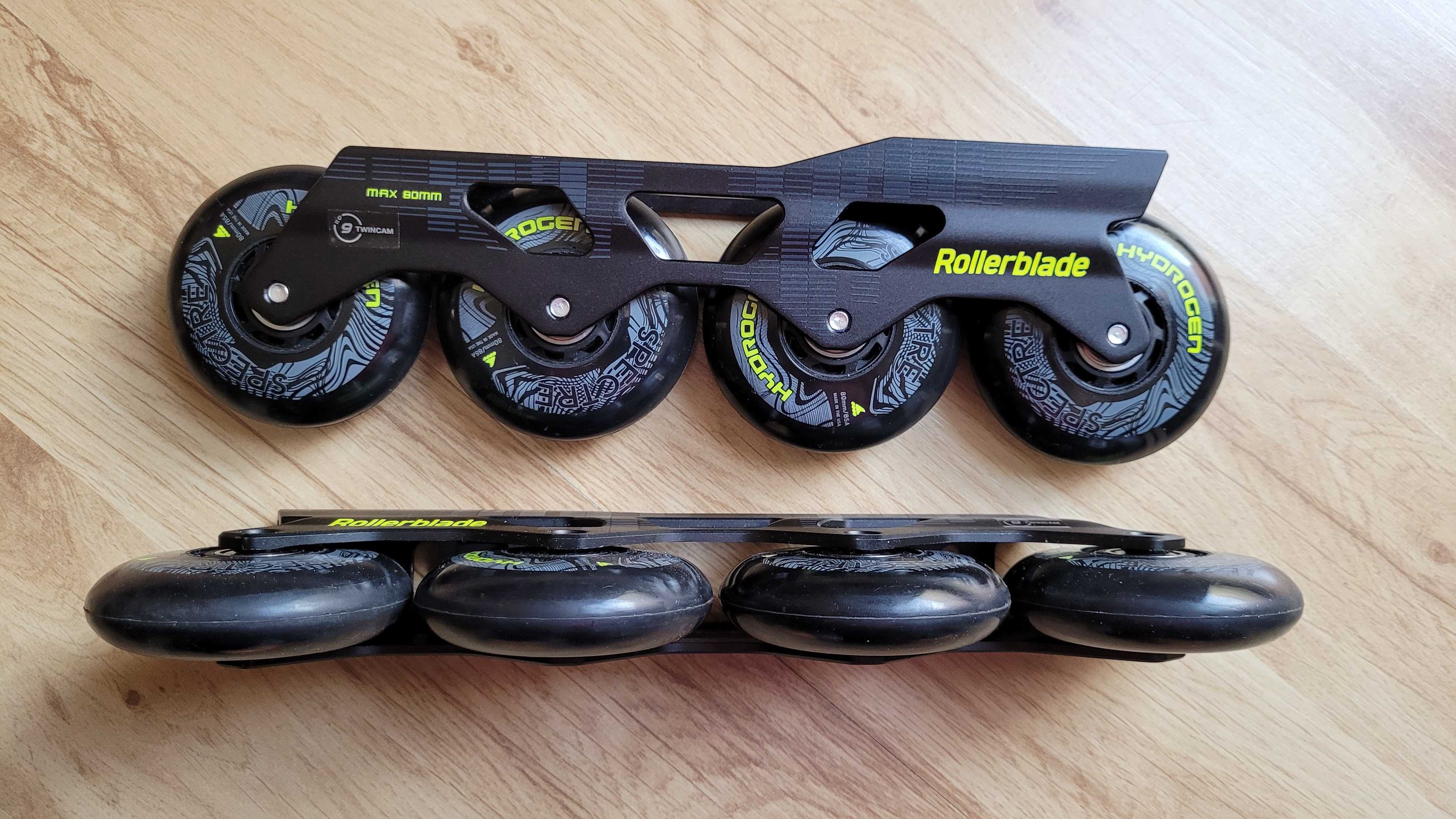 Szyny Rollerblade Twister 4x80mm 243mm z hamulcem