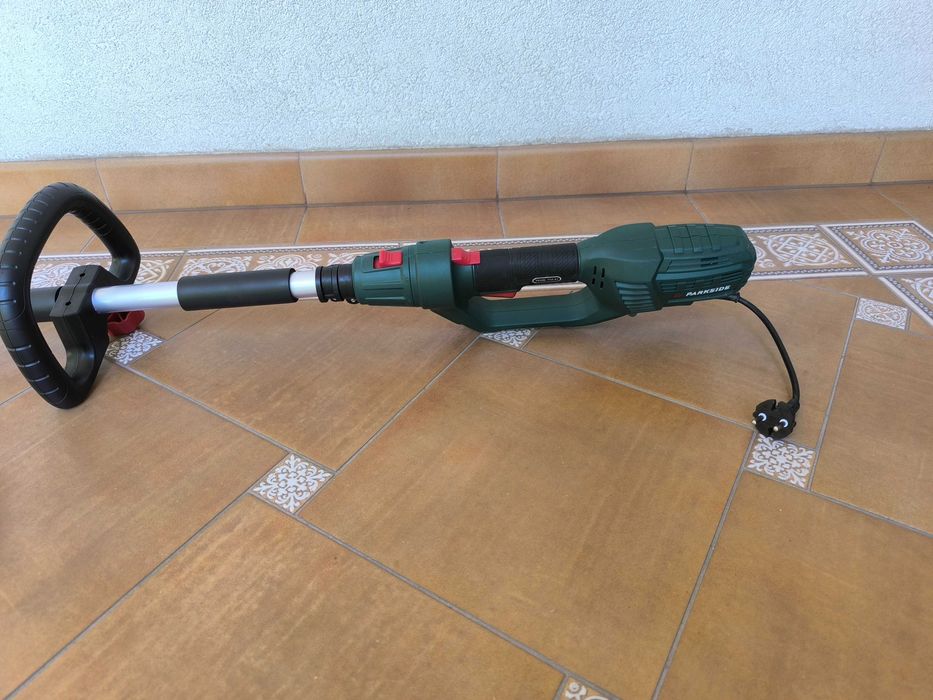 Nożyce elektryczne do żywopłotu teleskopowe, na wysięgniku