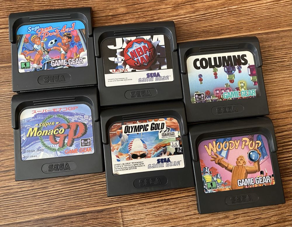 Sega Game Gear: Terminator, Streets of Rage, Shinobi ll, Batman,Chakan