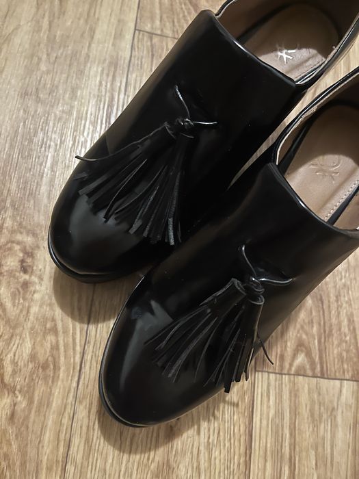 Туфлі лофери з каблуком