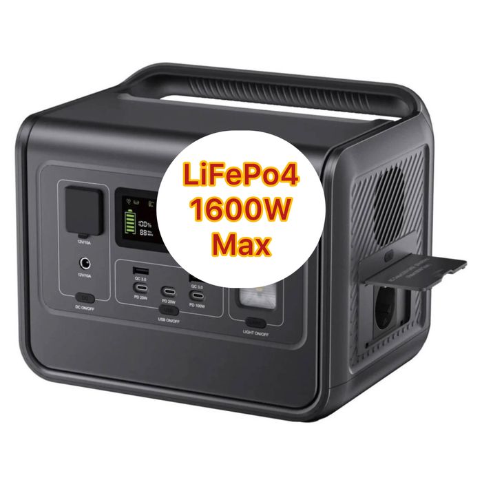 LiFePo4 Зарядна станція 1600W / 800W / 512Вт*Год / Нові Гарантія