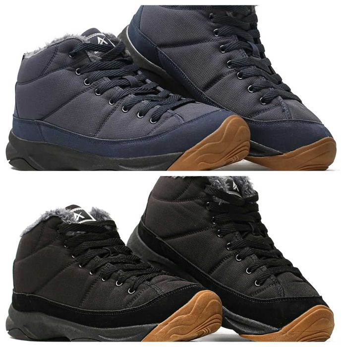 Мужские зимние кроссовки, треккинговые ботинки синие, черные р.42 и 45