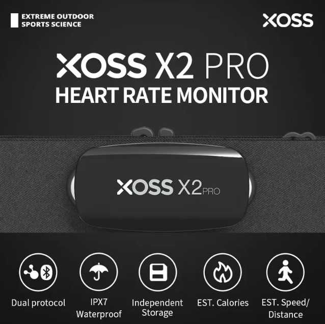 Pulsometr pas tętna czujnik XOSS X2 Pro BT/ANT+ NOWY