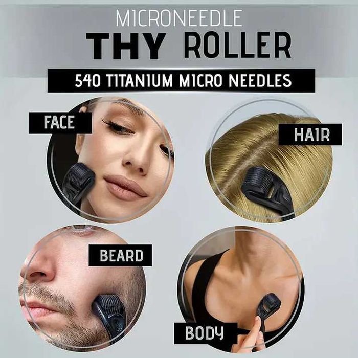 Rolo de Micronidulação - Para Rosto, Barba, Cabelo e Corpo