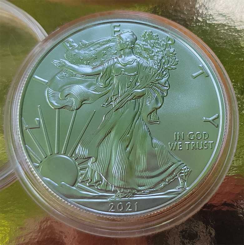 Американський Срібний Орел 1 долар 2021 Срібло 999 1 унція 31,1 г