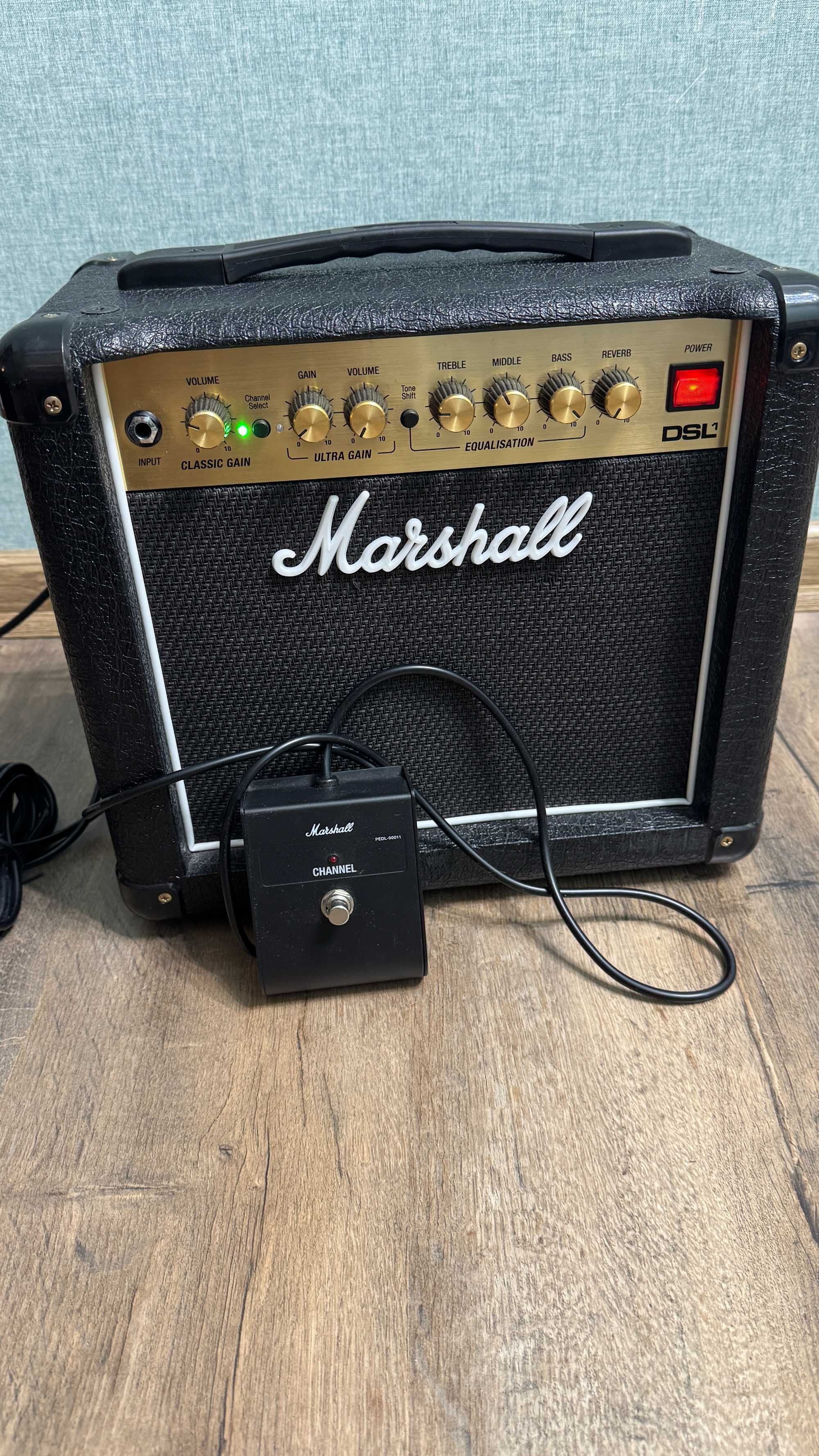 Ламповий гітарний комбопідсилювач Marshall DSL1 потужн. 1 Вт + футсвіч