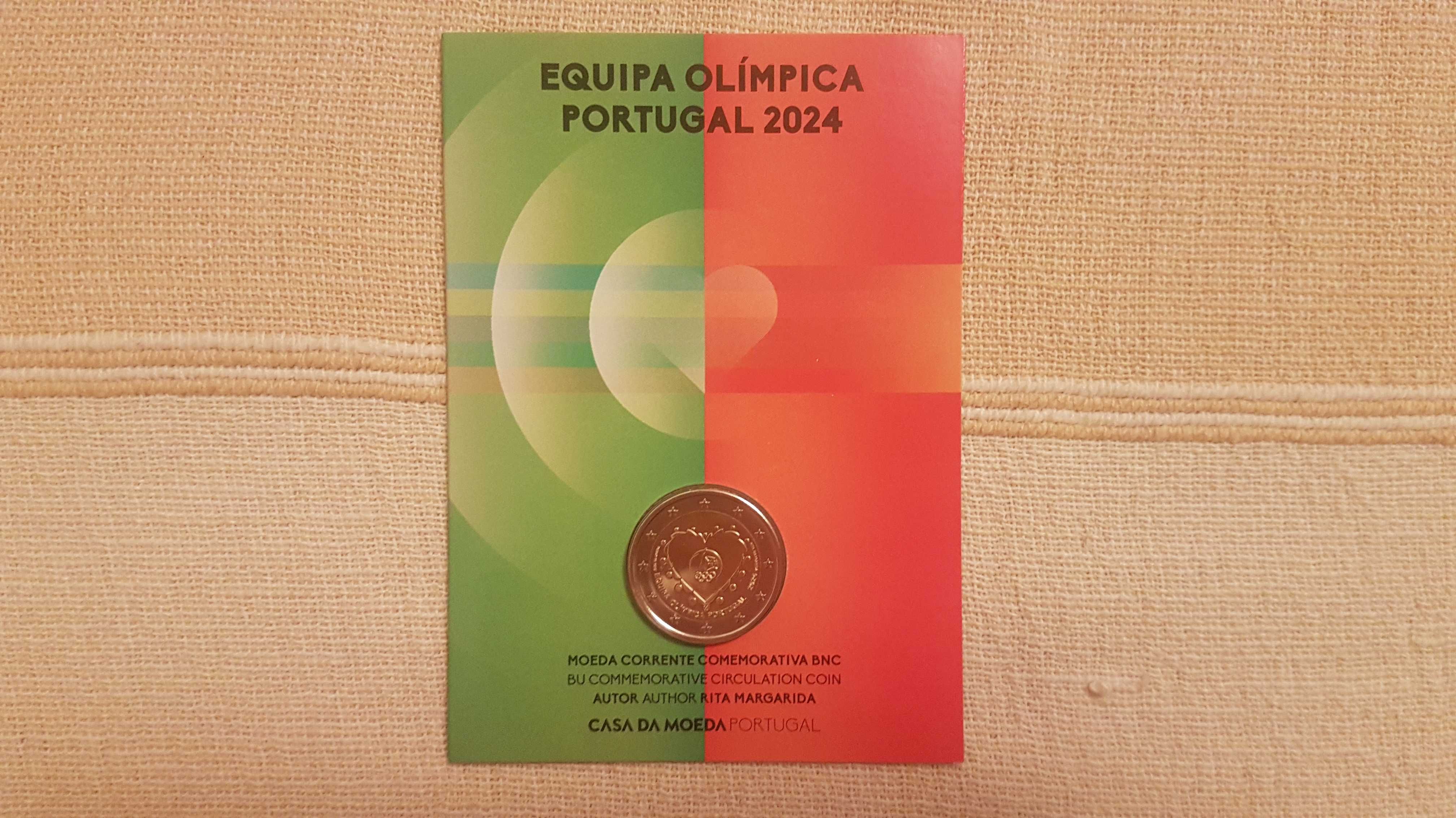 Moeda Comemorativa Alusiva Equipa Olímpica Portugal 2024 CuNí BNC
