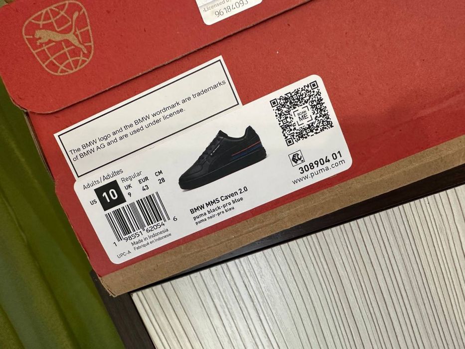 НОВІ PUMA BMW ОРИГІНАЛ 10 43 28 чорні чоловічі кросівки 308904 01 кеди