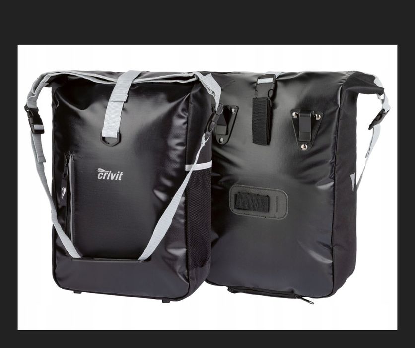 Nowa sakwa rowerowa Crivit czarna