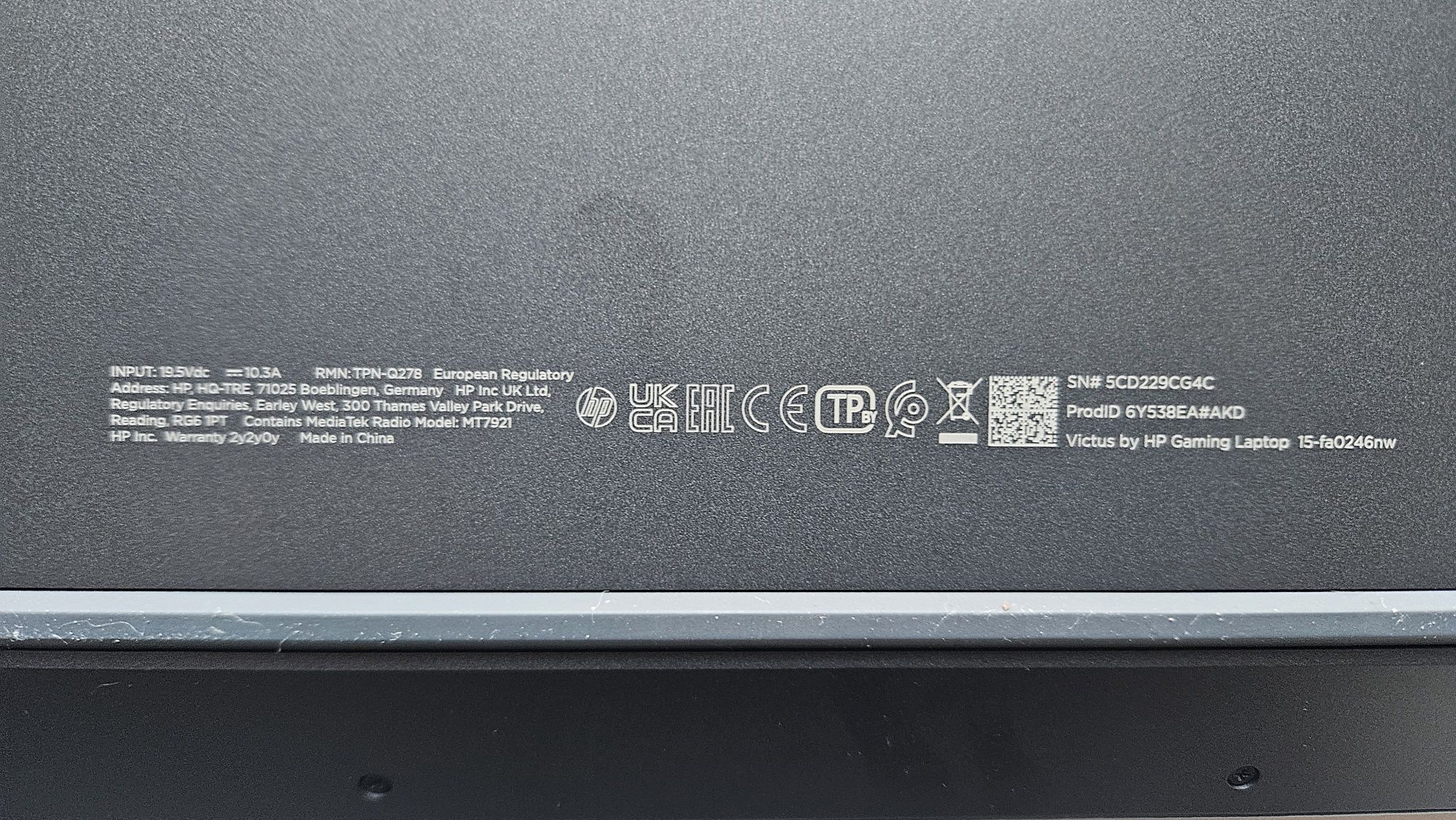 Laptop do gier HP Victus Gaming 15-fa0246nw i5-12450H/16GB/512GB SSD