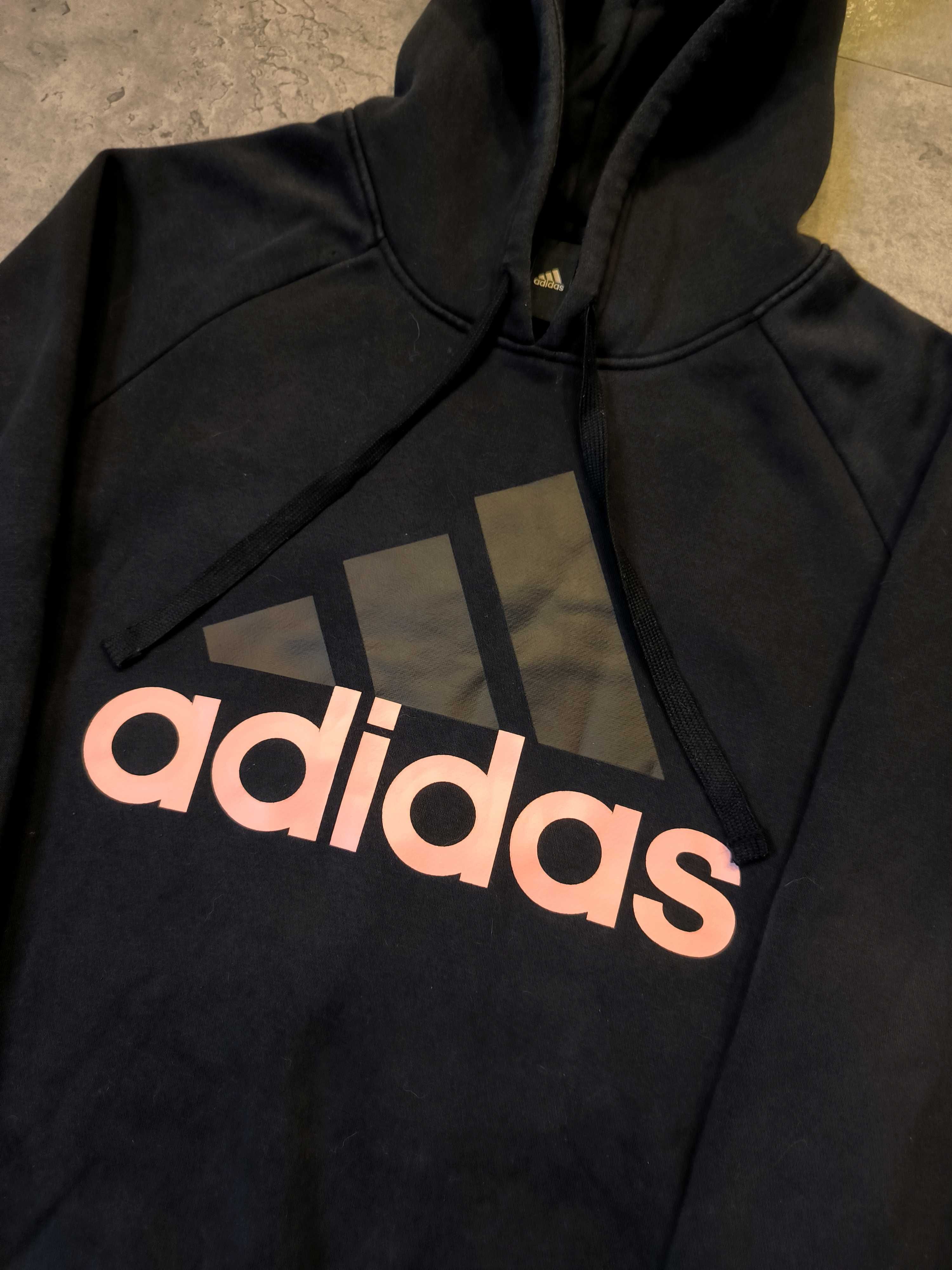 Bluza z Kapturem Adidas Hoodie Duże Logo