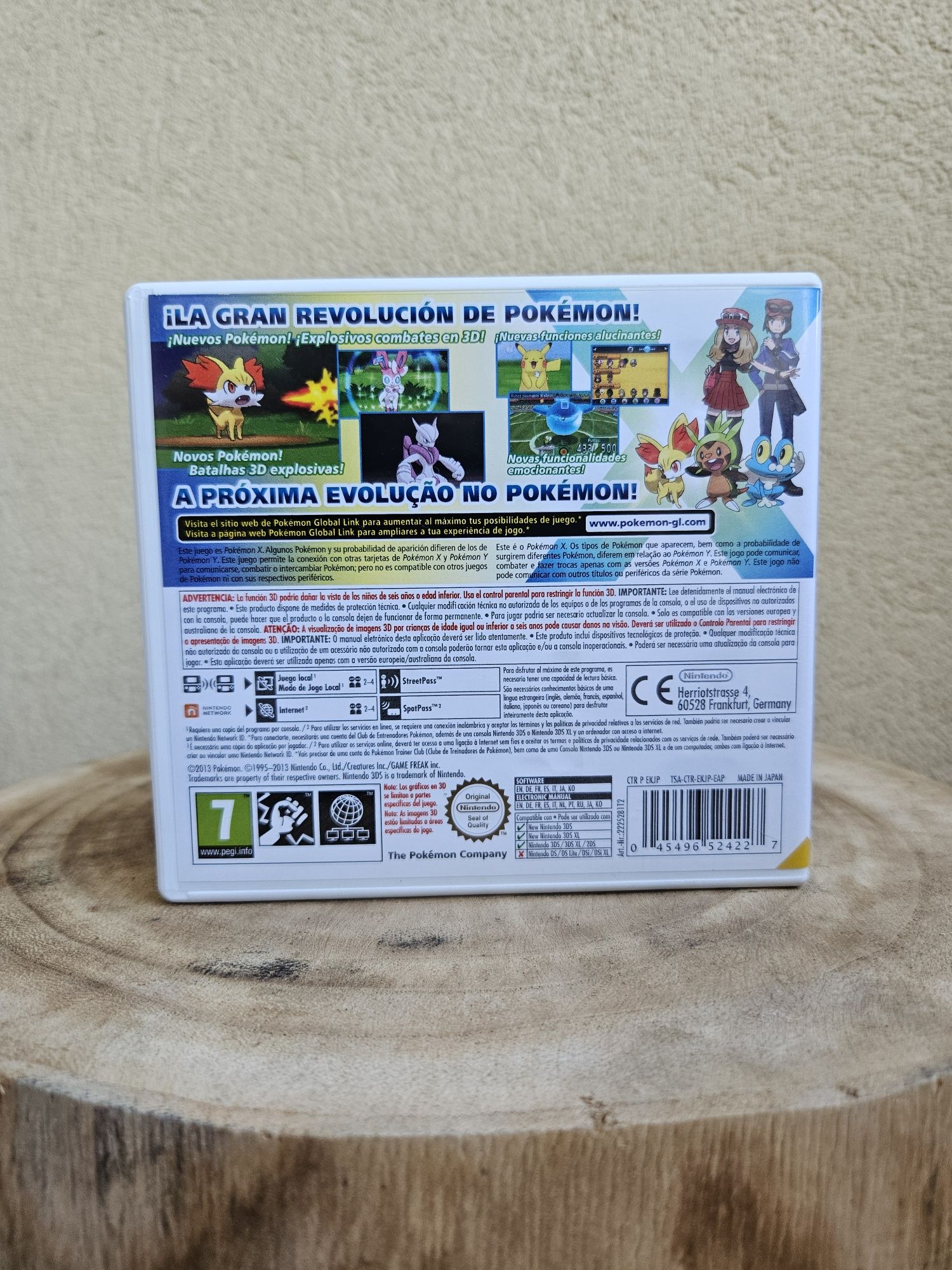 Pokemom X 3DS - Capa S/Manual