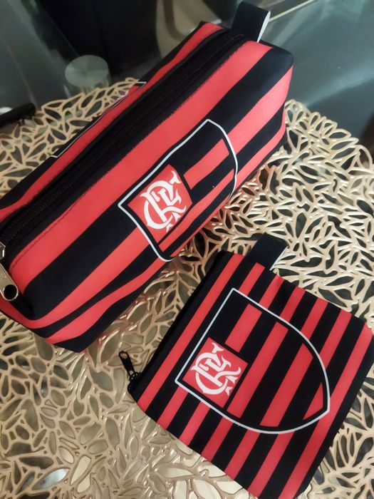 kit Do Flamengo Estojo escolar + bolsinha porta moedas