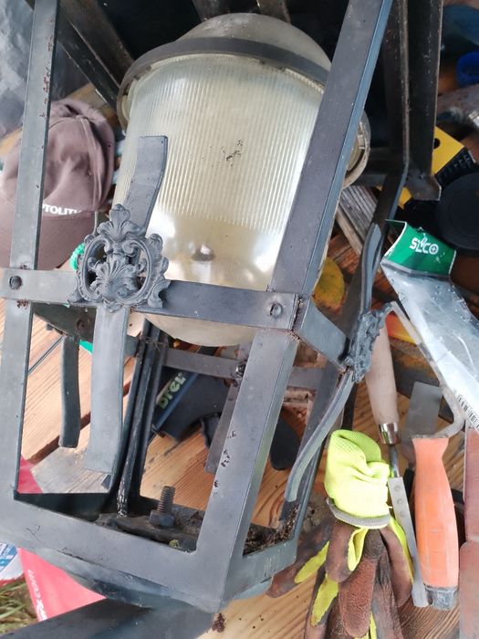 Duża Lampa zewnętrzna ogrodowa zabytkowa żyrandol  świetlik