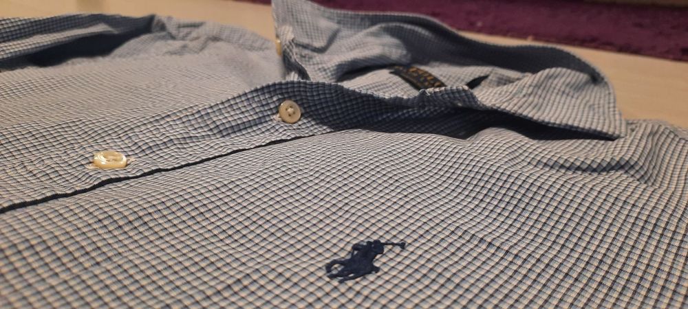 Хлопковая рубашка Polo Ralph Lauren (L)