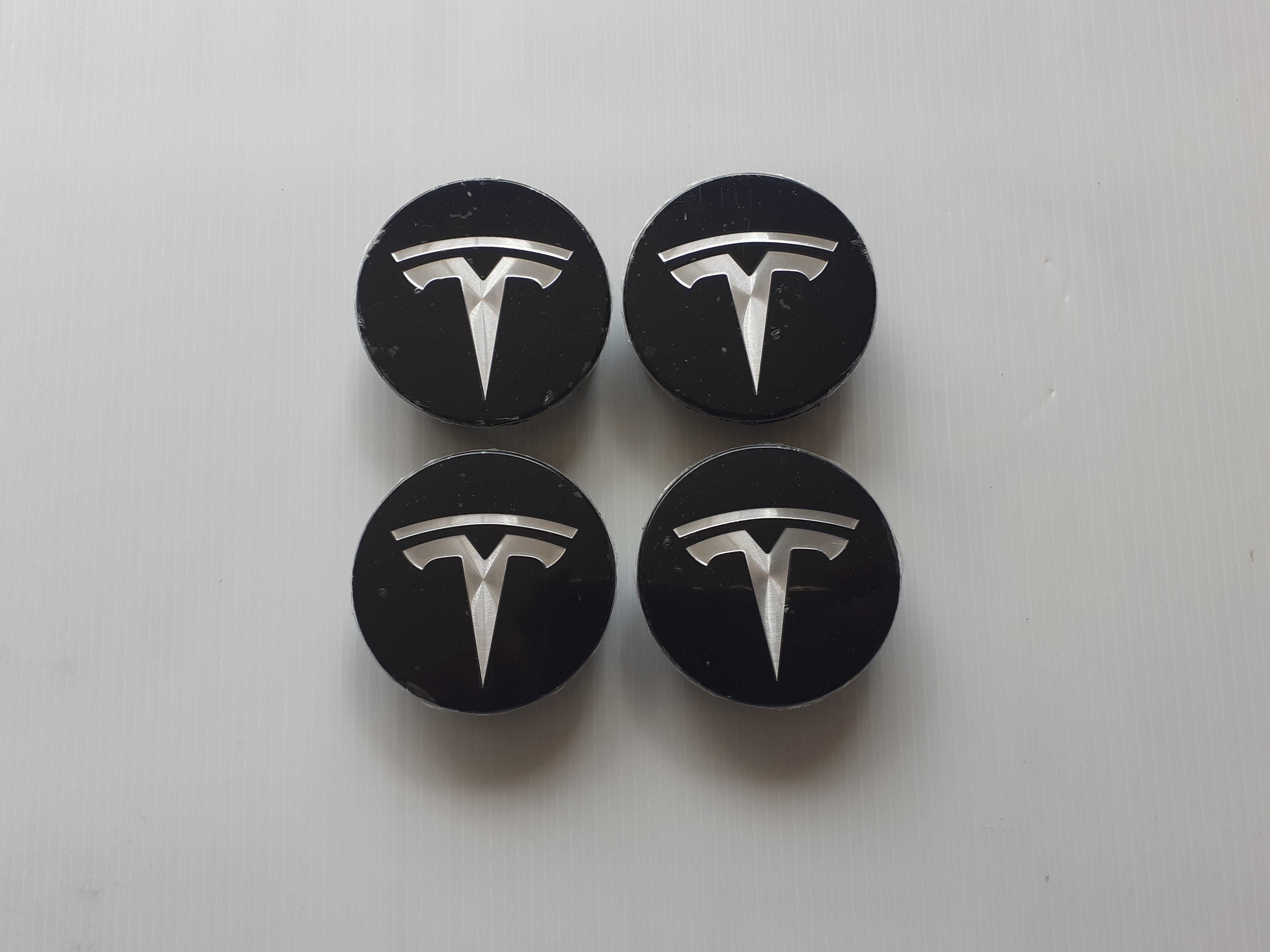 Centros/tampas de jante completos Tesla com 57 mm