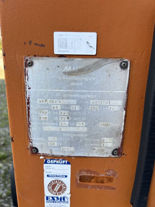 Генератор плюс зварювальний апарат, дизельний