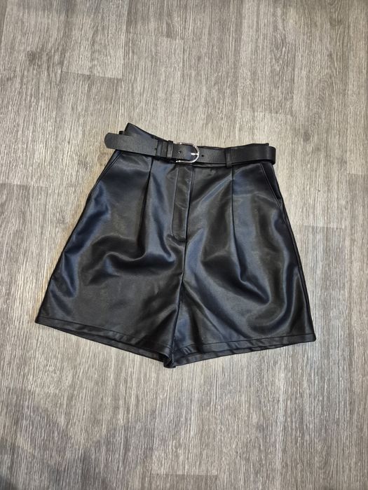 Шорти чорні шкіряні р.XS