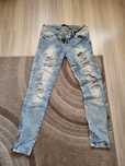 Spodnie damskie, jeansy, zestaw xs, s 16 par