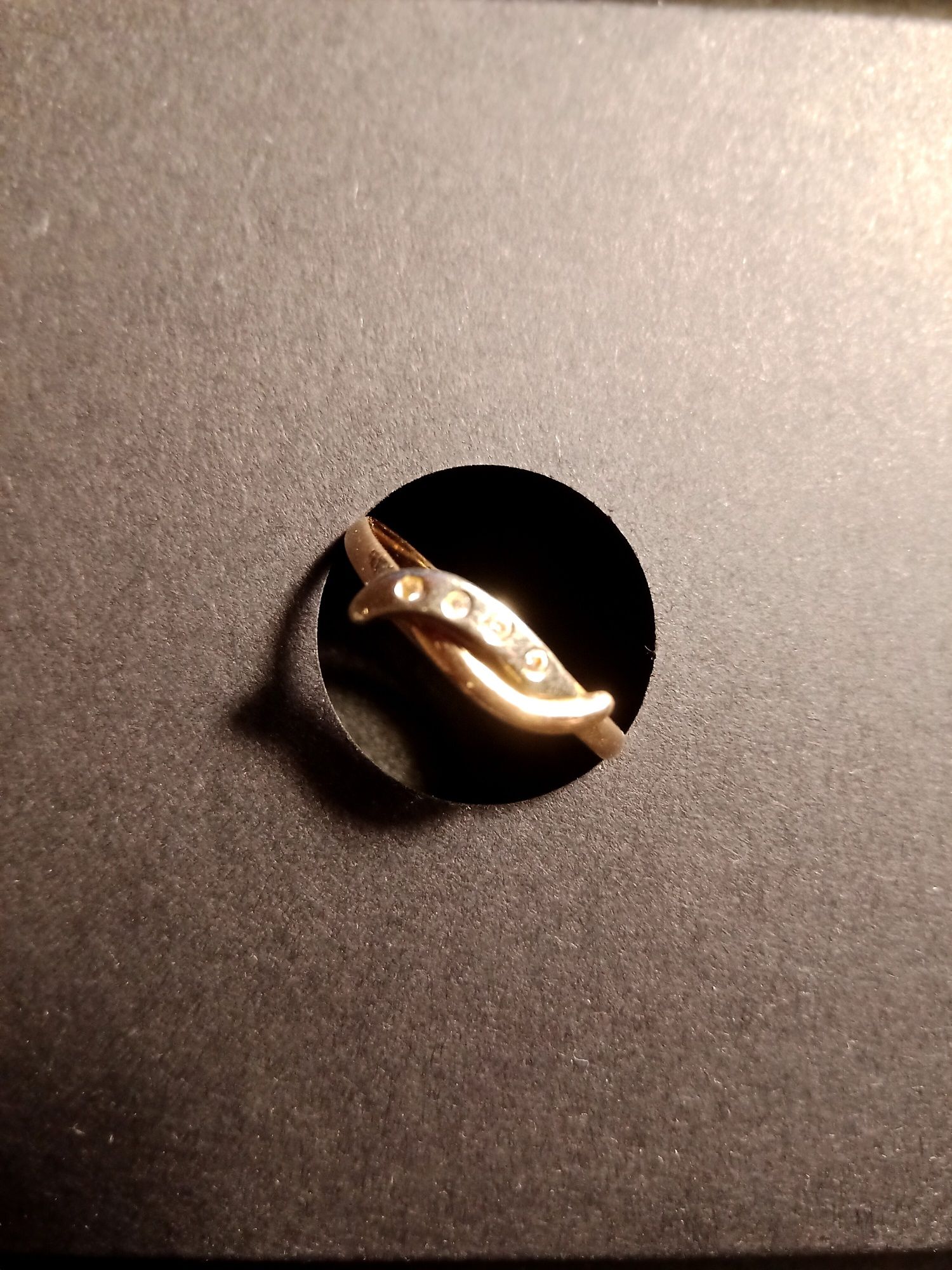Каблучка перстень колечко кільце 585 ЖовтеБіле золото камінь подарунок