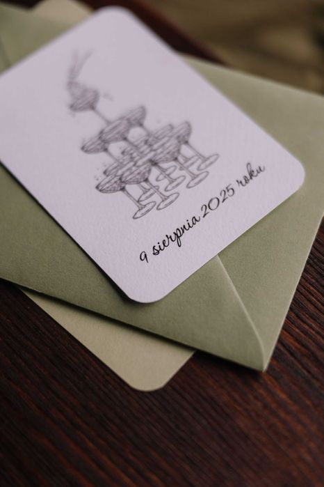 zaproszenia na ślub Empire Green