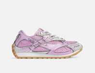Кросівки Bottega Veneta Orbit Sneaker Gloss Silver Pink premium