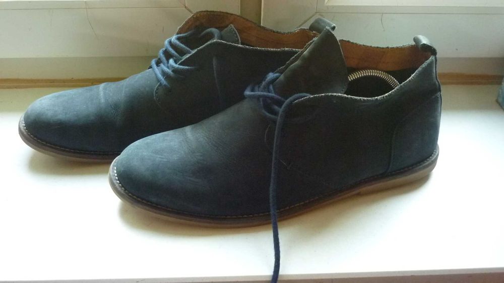 River Island- męskie trzewiki skórzane  r; 45