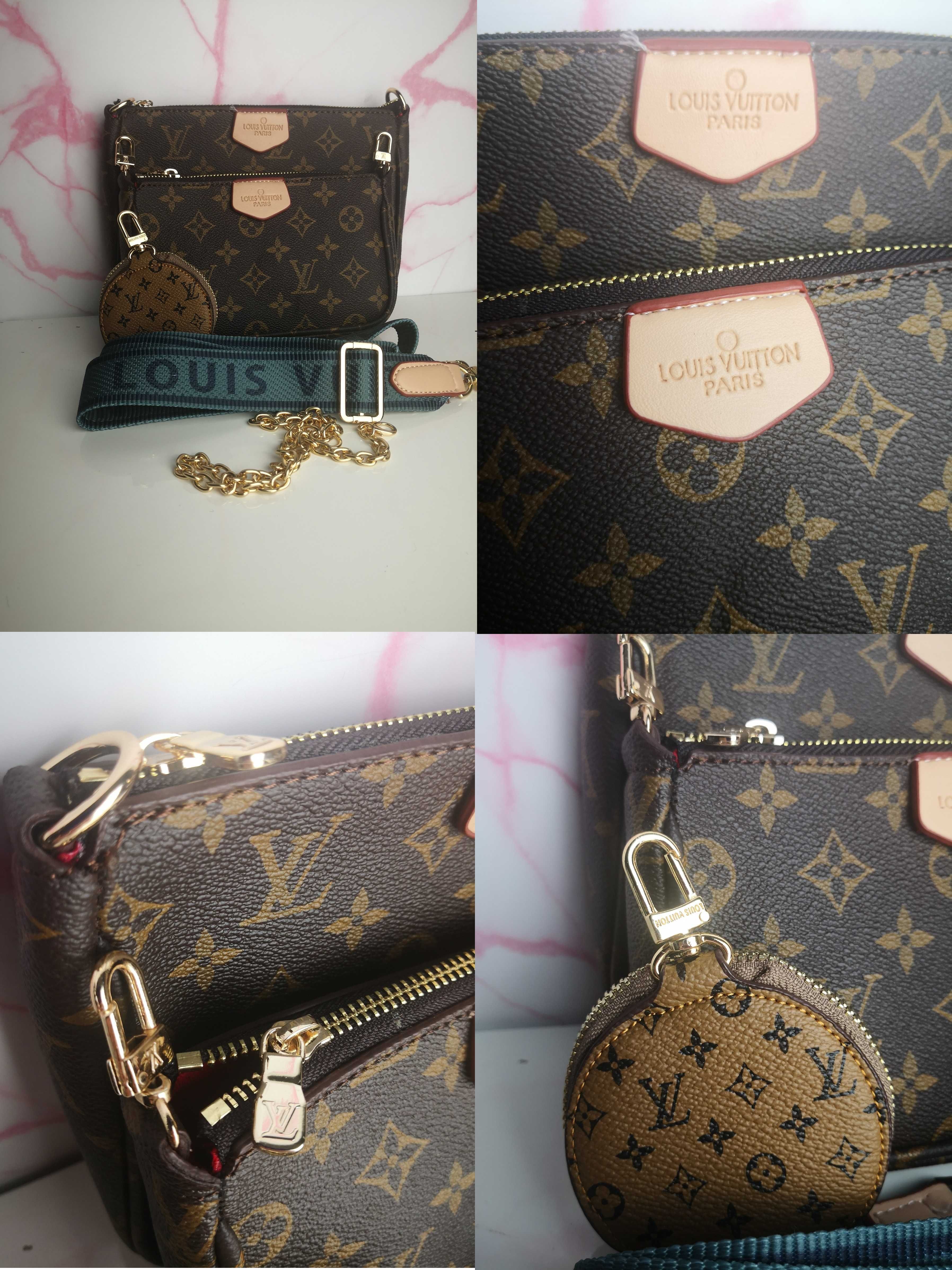Torba damska louis vuitton 3w1 torebka brązowa