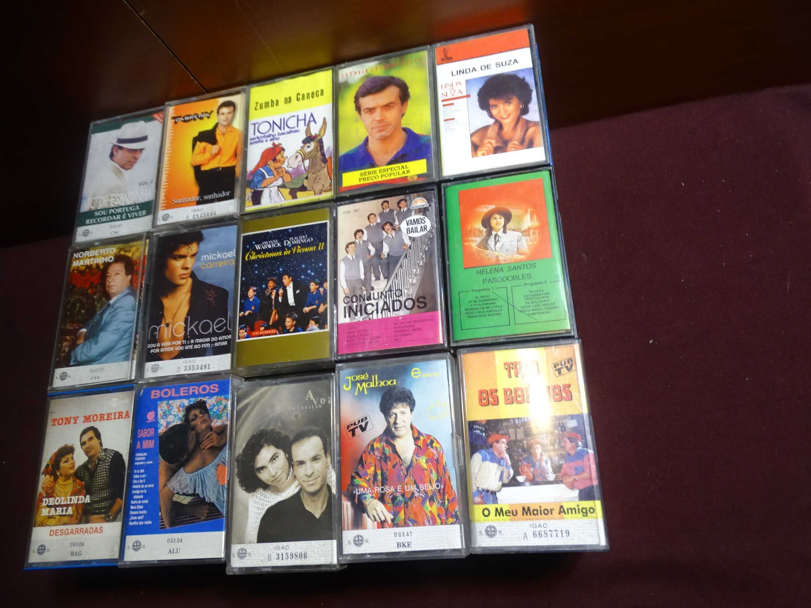 Lote de Cassetes Musica Portuguesa e internacional em bom estado