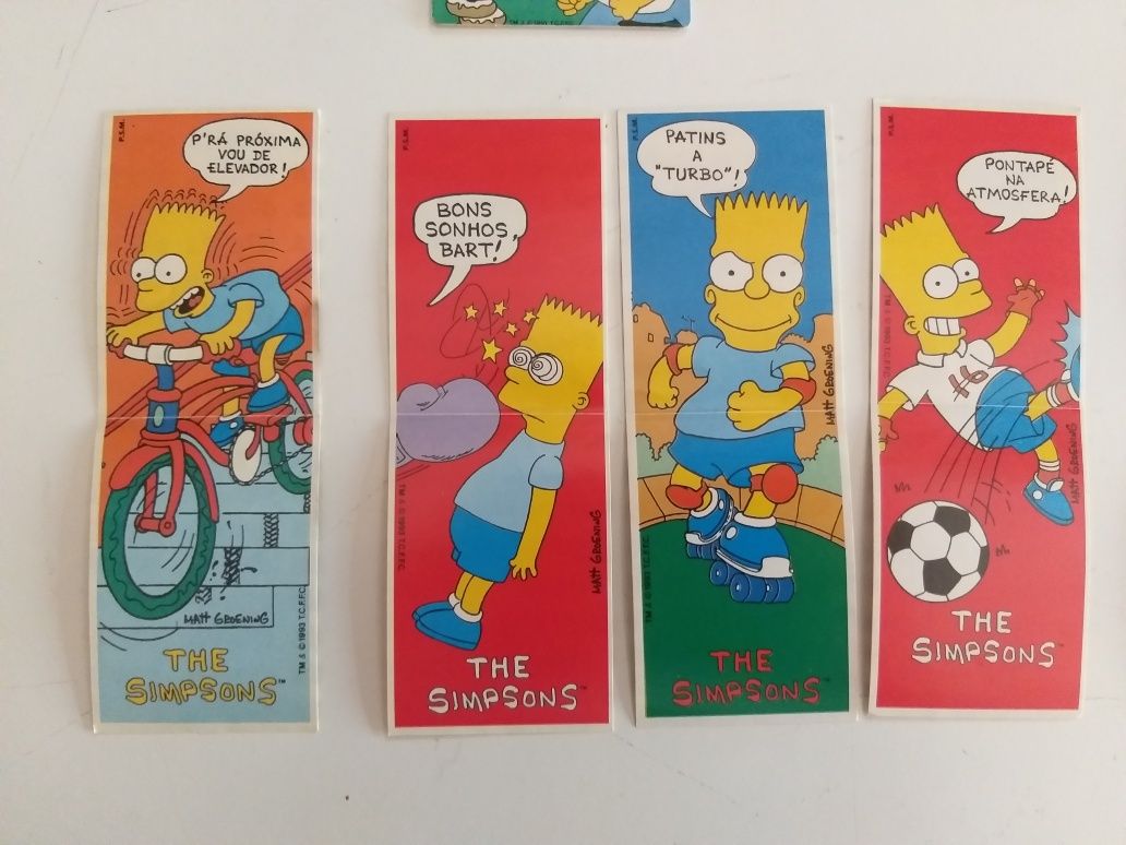 Lote de cromos brinde Simpsons Bollycao e Donuts