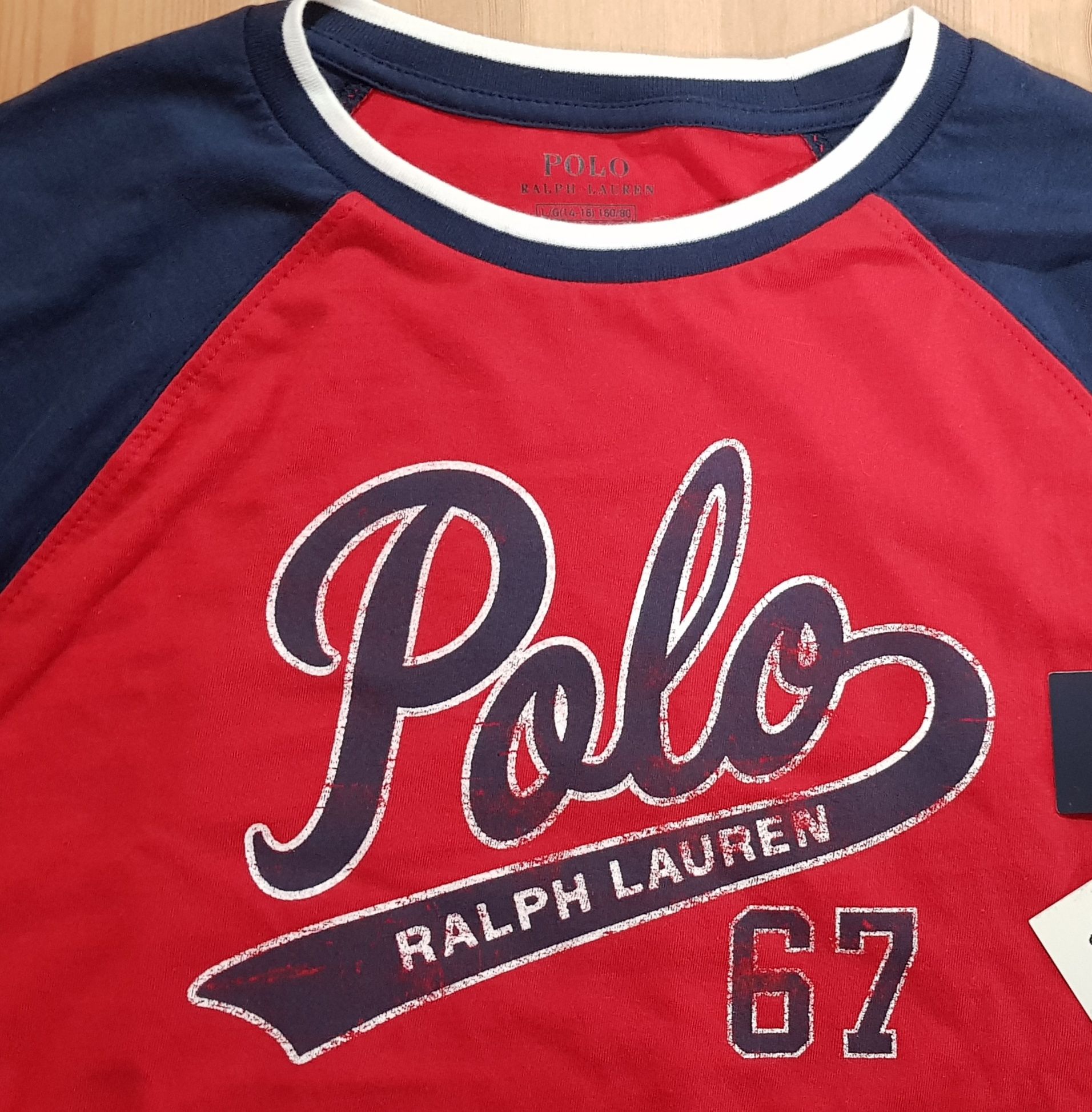 T shirt rapaz: POLO RALPH LAUREN, tamanho L 14/16 anos