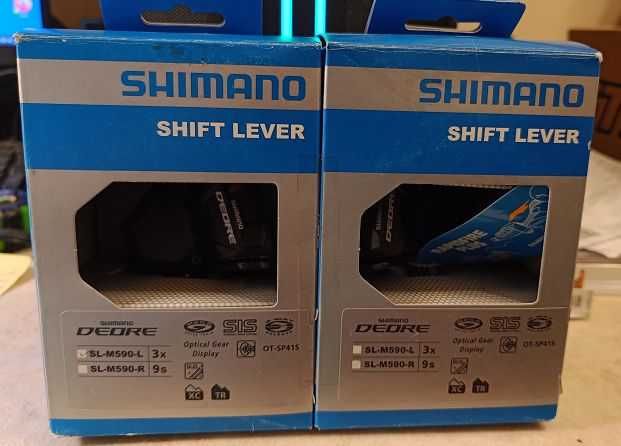 Manetka SHIMANO Deore SL-M590 lewa i prawa