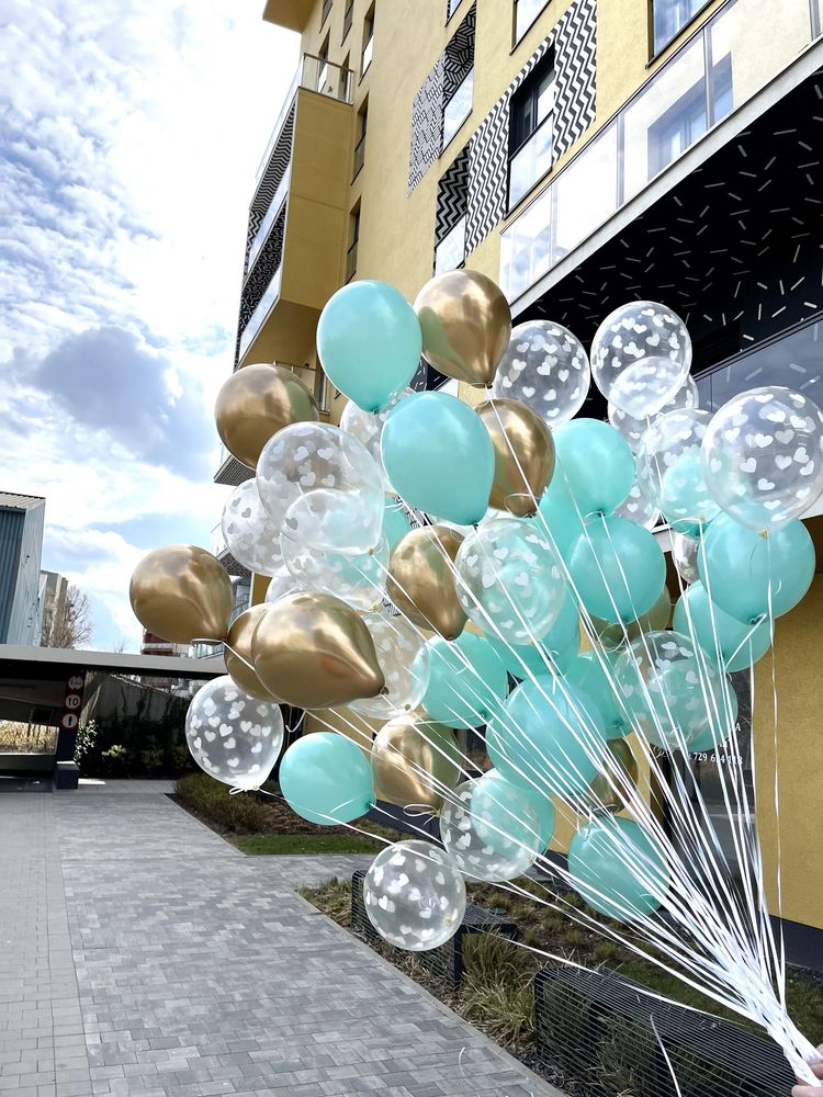 Balony z helem Warszawa dostawa