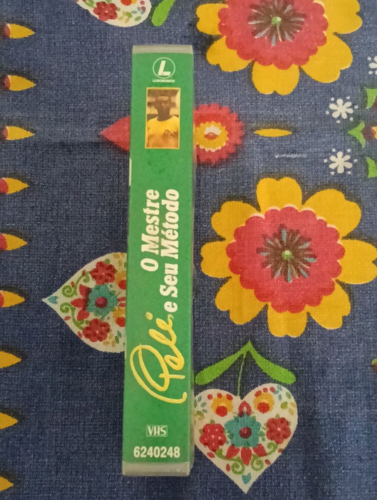 Cassete VHS Pelé O Mestre e Seu Método