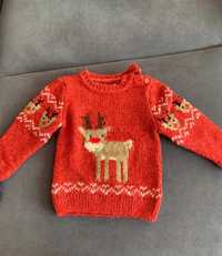 Sweter cieply swiateczny, Boze Narodzenie, r. 98