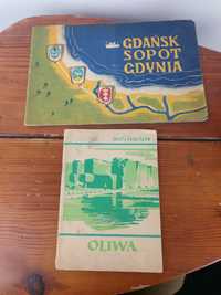 Gdansk Gdynia Sopot Oliwa Broszury 1953 Ksiazka Przewodnik Mapy 1955 P