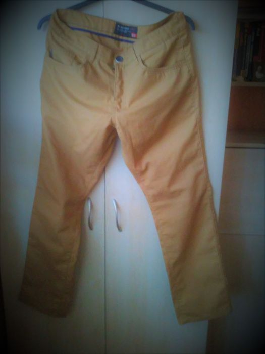 spodnie ( kamelowe) NOWE Reserved 34/32 WYMIARY!