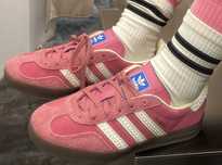 Adidas Gazelle | Рожеві замшеві кросівки + ФУТБОЛКА у подарунок
